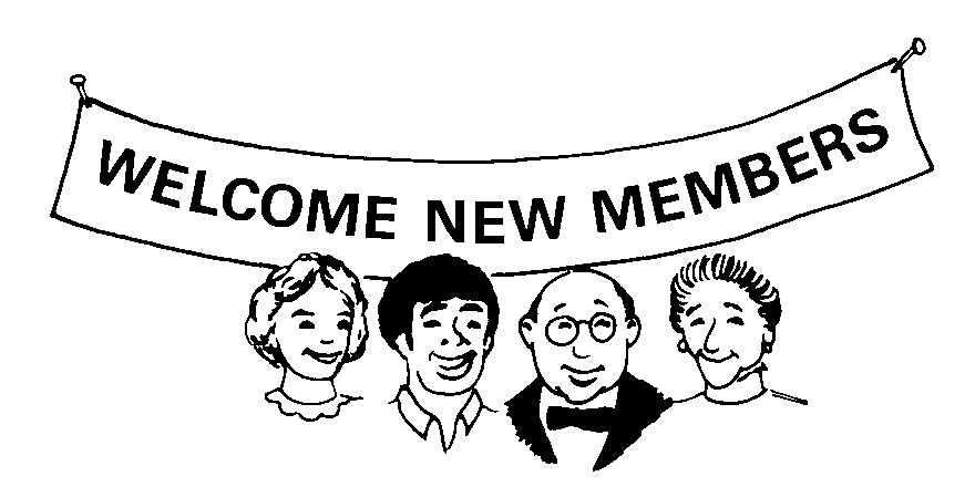 People under "New Members" Banner