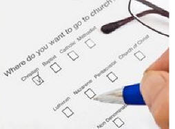 Filling in a Church Survey