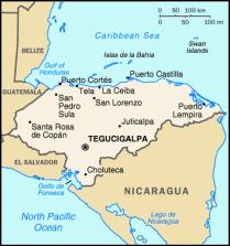 Map of Honduras